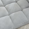 Adjustable 5 Level Folding Lazy Floor Sofa Chair Velvet Lounger Seat Tatami Grey