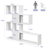 Cube Storage Bookcase Wooden Display Bookshelf Corner Rack Modern Freestanding