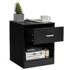 Modern Wooden Nightstand 2-tier Wooden Bedside Table End Table Storage Drawer