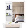 Dressing Table with Drawers, Mirror Stool Set Makeup Desk Vanity Table Bedroom