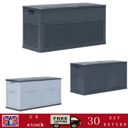 Garden Storage Box Waterproof Garden Storage Bench Box 320 L 3 Colors Patio