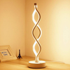 Modern Table Lamp Dimmable LED Spiral Wave Minimalist Lighting Design Desk Light