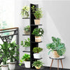 8-Tier Floor Standing Bookcase Tree-Shaped Display Bookshelf w/Rounded Corners