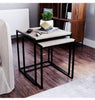 Movian Set of 2 Black/Light Wood Nest Tables - Brand New Boxed