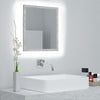 LED Bathroom Mirror Toilet Wall Mirror Engineered Wood Multi Colours vidaXL