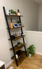 Industrial Ladder Bookcase Vintage Style Display Cabinet Rustic Metal Shelf Unit