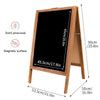 Large Heavy Duty Wood Chalkboard A Frame Board Sandwich Pavement Sign Waterproof