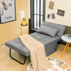 4-in-1 Convertible Sofa Bed Folding Ottoman Sleeper Space Saving Couch Lounger