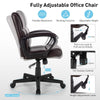 360° Swivel Office Computer Desk Chair Height Adjustable PU Leather Task Chair