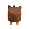 Animal Footstools Ottomans Faux Leather Padded Cushion Stool Pouffe Stool Kids