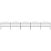 Garden Fence with Spear Steel (1.25-1.5)x8.5 m Black U0N5