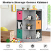 3-Tier Kids Storage Shelf Cubes Corner Cabinet Organizer Display Rack 3 Baskets
