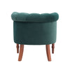 Chesterfield Vintage Armchair Green Club Scroll Arm Chair Lounge Sofa Fireside
