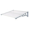 Grey Door Canopy Awning Shelter Front Back Porch Outdoor Shade Patio 120 x 90CM