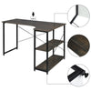 L-Shaped Computer Desk With Shelves Gaming Laptop Table Workstation Home Office