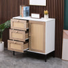 Pastoral Storage Cabinet Cupboard Sideboard Chest Of Drawers W/ 3 Drawers 1 Door