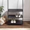 3 Tier Entryway Coat Rack Hall Tree Shelf Shoe Storage Stand Handbag Organiser