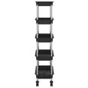 5-Tier Kitchen Trolley Iron and ABS Suitable for categorization sturdy
