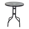 3pc Black Outdoor Garden Metal Folding Table And Chairs Furniture Set Patio