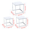 Nest Of 3 Nested Nesting Tables Side End Coffee Table Wooden for Living Room