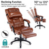 Executive Gaming Office Chair High Back Recliner Computer Desk Chair W/Footrest