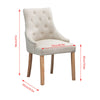 1/2/4/6 Dining Chairs Armchair High Back Linen/Velvet Upholstered Wood Legs Home