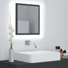 LED Bathroom Mirror Toilet Wall Mirror Engineered Wood Multi Colours vidaXL