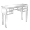 Mirrored Glass 5 Drawers Dressing Table Console Make-up Desk Vanity Table