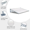 Grey Door Canopy Awning Shelter Front Back Porch Outdoor Shade Patio 120 x 90CM