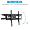 TV Stand Wall Mount Bracket Tilt Plasma for 32 40 42 46 50 55 60 70" Double Arms