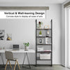 5-Tier Ladder Shelf Bookshelf Wall Mounted Storage Organizer Plant Display Rack