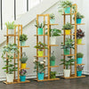 Multi-tier Vertically Bamboo Plant Stand Garden Corner Flower Shelf Rack Unit