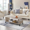 Industrial TV Table Wood TV Stand Console Cabinets with Shelves for Living Room