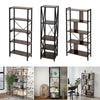 Industrial Metal Bookshelf 5 Tiers Ladder Shelf Display Rack Storage Shelving UK