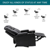 Electric Recliner Chair Lighting Gaming Home Theater Seating Leather Sofa QW