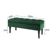 Footstool Pouffe Velvet Upholstered Ottoman Seat Bench Storage Box Long Chair UK