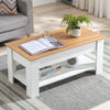 Coffee Table With Storage Lift Top Up Drawer Shelf Wooden Living Room Furniture