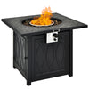 50000BTU Square Propane Firepit w/High-temp Resistant Tabletop Gas FirePit Table