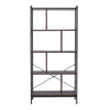 4-Tier Ladder Storage Bookshelf Industrial Leaning Bookcase Unit Display Storage