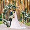 UK Stunning Double-Hexagon Wooden Wedding Arch Backdrop Stand Archway Arbor Boho