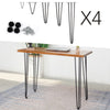 4 x Hairpin Legs / Hair Pin Legs Set for Furniture Bench Desk Table Metal 8"-28"