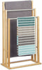 Free Standing Wooden Towel Rail Bathroom Storage Holder Cloth Hanging Stand Rack