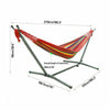 2-Person Hammock with Premium Canvas & 200KG Capacity Metal Stand Hammock Garden