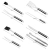 Stainless Steel BBQ Grill Tools Set Utensils 26 Accessorie Outdoor Grilling Gift