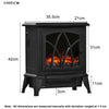 Electric Fireplace Log Burning Flame Effect Stove Fire Heater Thermal Wood 2000W