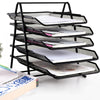 Office Filing Trays Holder A4 Document Letter Paper Storage 5 Tiers Post In Out