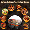 Portable Charcoal Grill Camping Picnic BBQ Grill with Double-sided Grilling Net