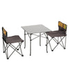 Outdoor Dining Camping Garden Picnic Folding Table w/ 4 Chairs &Bag Portable Set