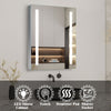 Bathroom Led Lighted Mirrored Cabinet with Shaver Socket Wall Hung Anti Mist