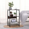 3-Tier End Table Sofa Side Table with Storage Shelf for Living Room Nightstand